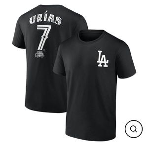 LA Dodgers Mr. Cartoon Julio Urias Black Tee